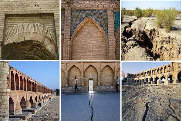 اصفهان در دام بحران فرونشست / زنگ خطر مرگ تدریجی آثار باستانی در نصف جهان به صدا درآمد