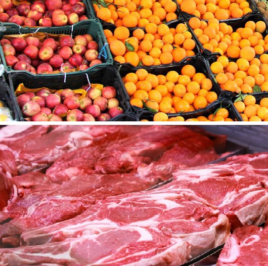 اعلام قیمت تنظیم بازاری میوه شب عید/ قیمت گوشت گوسفند در میدان بهمن ۳۳۰ تا ۳۳۵ هزار تومان شد