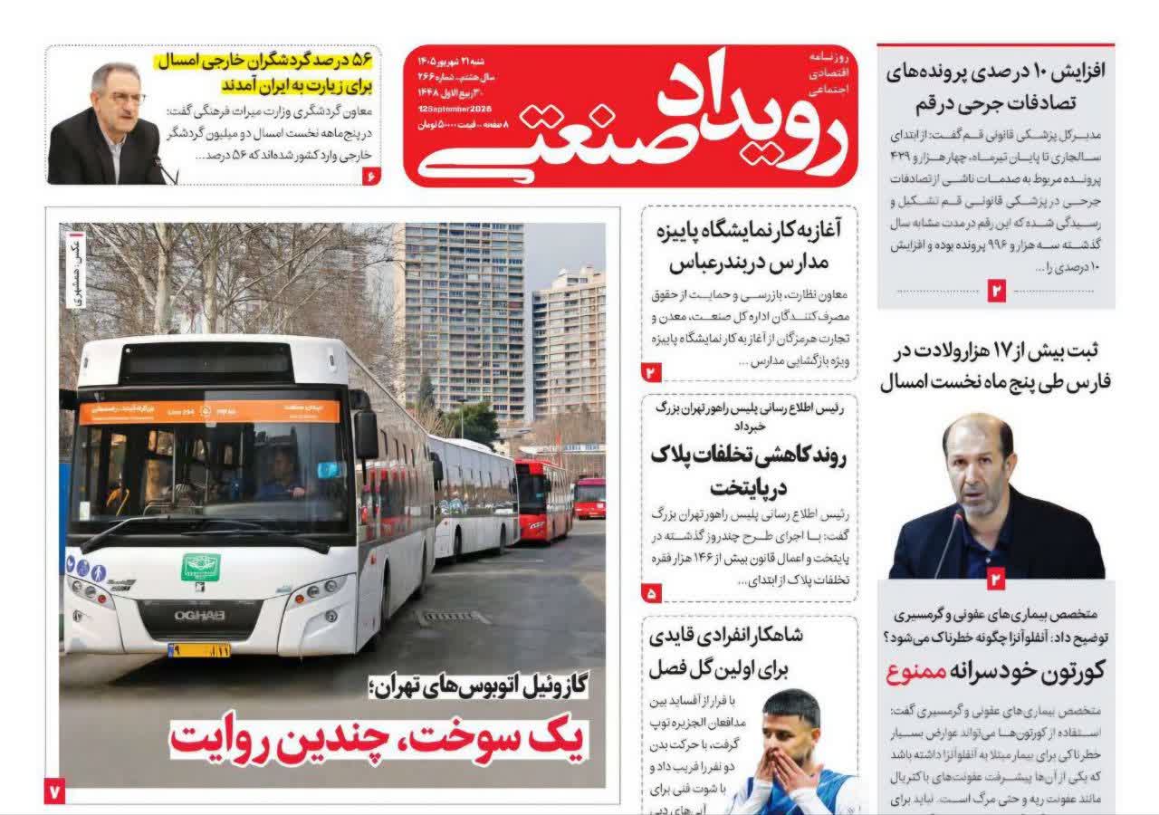 روزنامه رویداد صنعتی -شماره 266